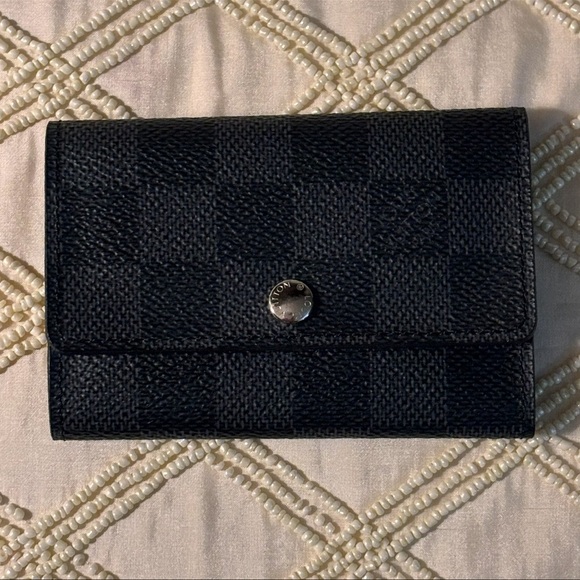 Louis Vuitton Damier Graphite 6 Ring Keyholder with Dustbag Like New Condition